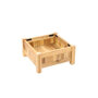 Planter hardhout vierkant (40 x 40 x 20 cm)